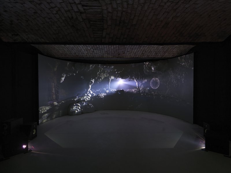 Joey Holder, Abyssal Seeker, 2021, video installation. Photo: Jaka Babnik / MGLC Archive.